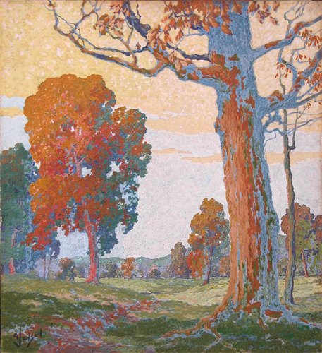 Appraisal: The Oaks Sunset Artist Jensen George American born An interesting