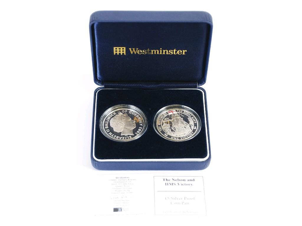 Appraisal: ROYAL MINT 'NELSON AND H M S VICTORY' SILVER PROOF