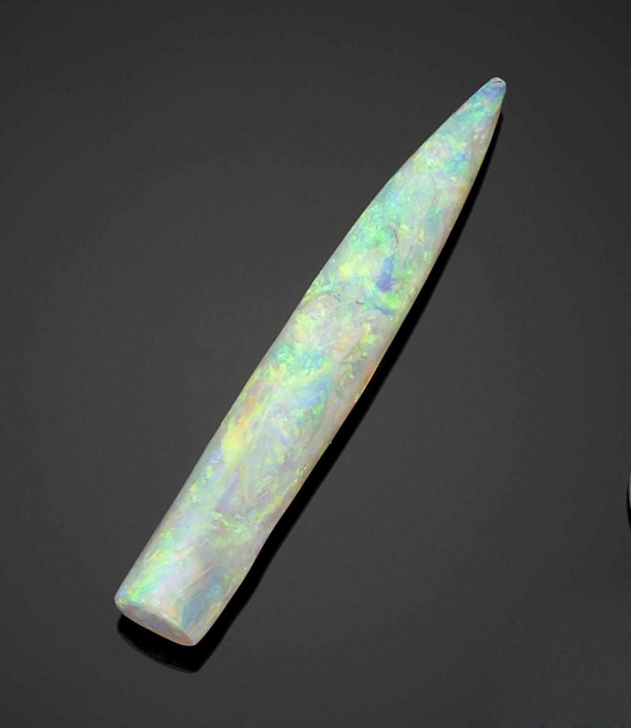 Appraisal: Property of a Mid-West Opal Collector Fine Opalized Belemnite Coober