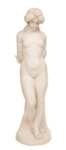 Appraisal: A carved marble figure of a nude height in