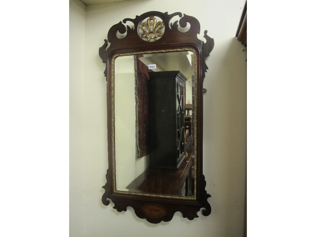 Appraisal: George III style mahogany wall mirror