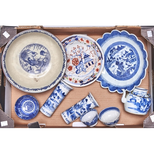 Appraisal: Miscellaneous Chinese and other blue and white porcelain late th