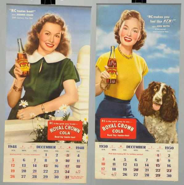 Appraisal: Royal Crown Cola Calendars Both are full pads and bright