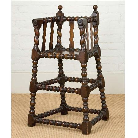 Appraisal: Jacobean Style Oak Highchair Estimate -