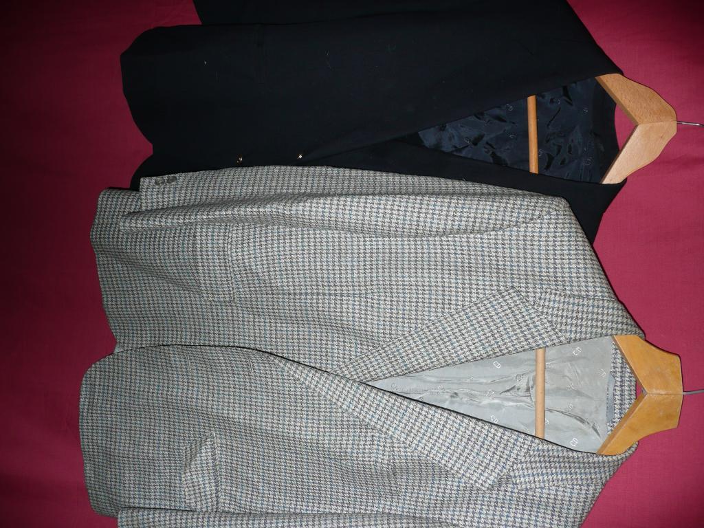 Appraisal: Two Christian Dior gent's jackets One herringbone design one black