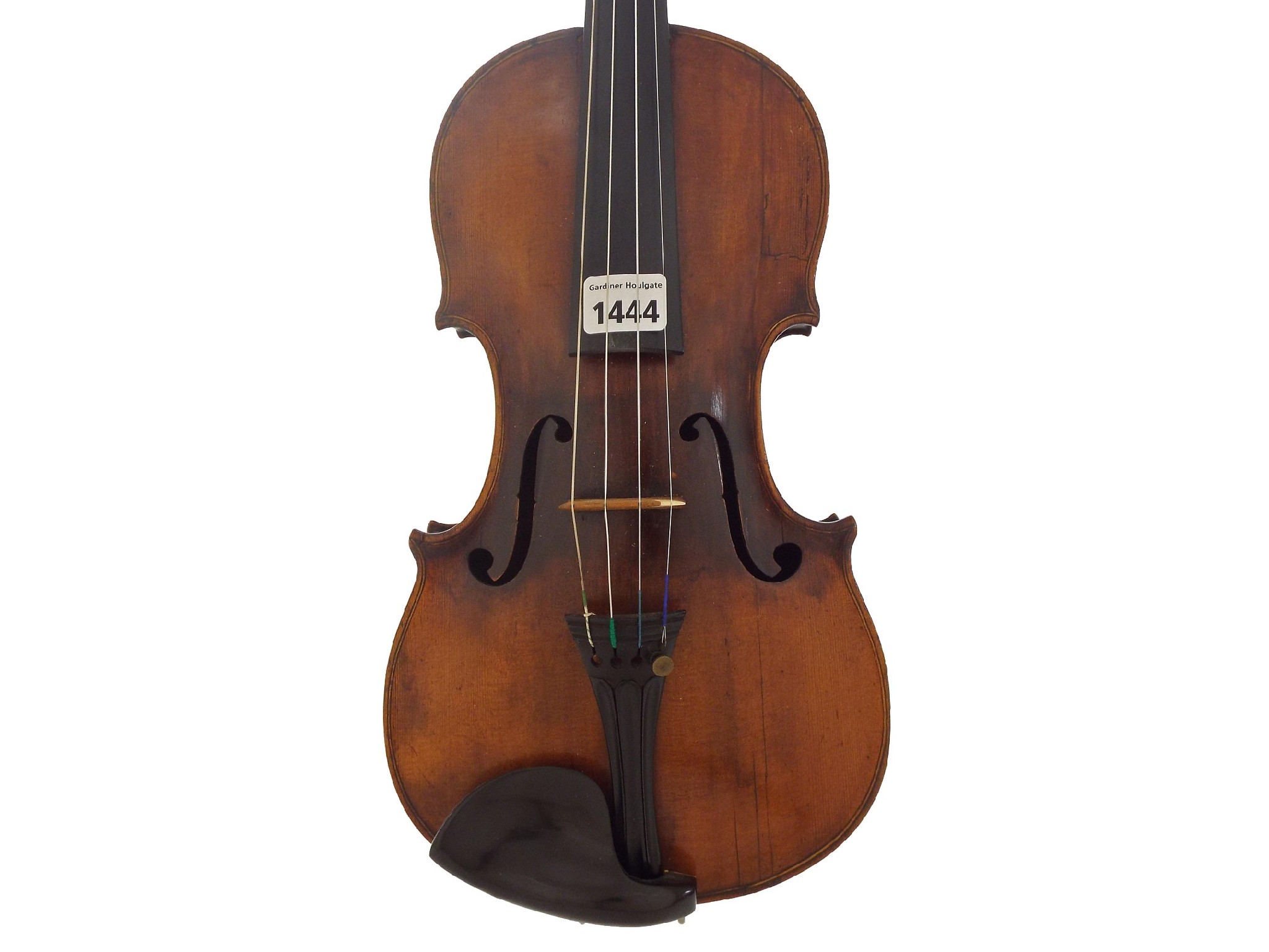 Appraisal: German violin of the Klotz School with finely carved griffin's