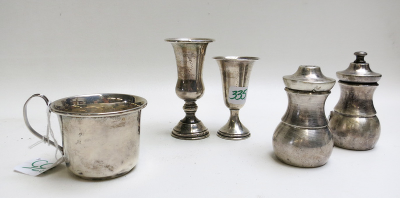 Appraisal: ASSORTED SILVER TABLEWARE eleven pieces comprised of set of fine