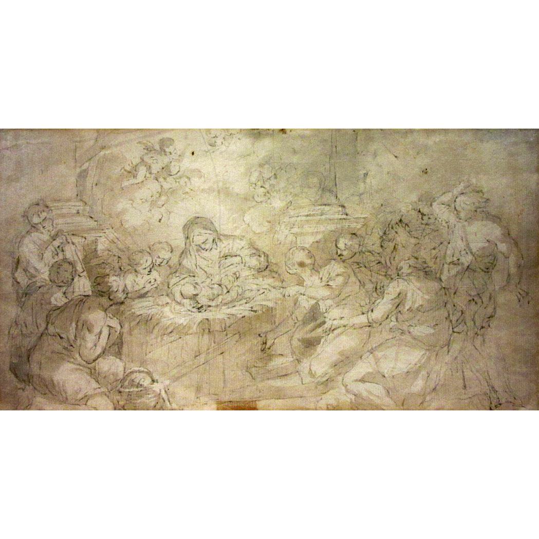 Appraisal: Italian School th Century The Nativity Attended by Shepherds and