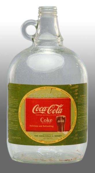 Appraisal: Coca-Cola -Gallon Syrup Jug Description s Nice paper label with