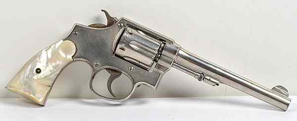 Appraisal: Alfa Double Action Revolver spl cal barrel S N Nickel