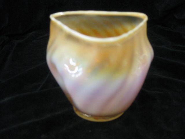 Appraisal: Carnival Glass Vase peach opalescent