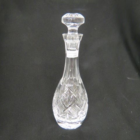 Appraisal: Waterford Cut Crystal Decanter diamond fan design signed excellent