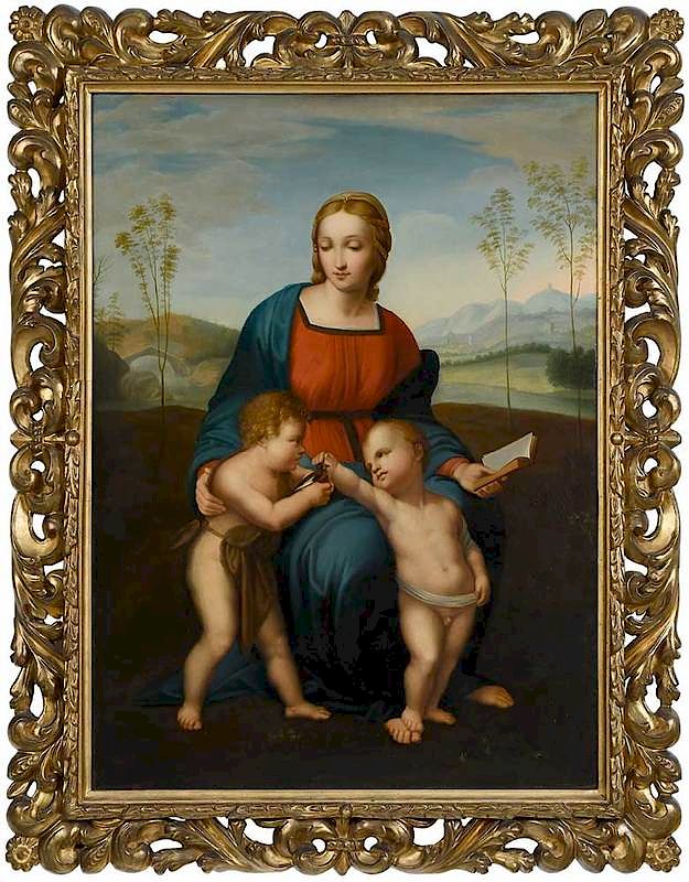 Appraisal: After Raphael Raffaello Sanzio da Urbino Italian - Madonna of