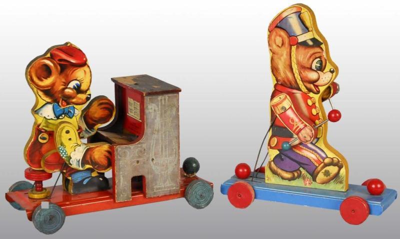 Appraisal: Lot of Gong Bell Bear Toys Description Includes one bear