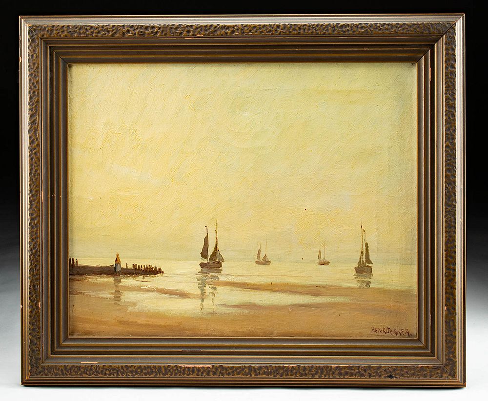 Appraisal: impressionist Seascape - Henk Dekker Originally Listed At Henk Dekker