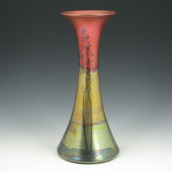 Appraisal: Camark Lessell Vase - Mint Camark Lessell tapered trumpet vase