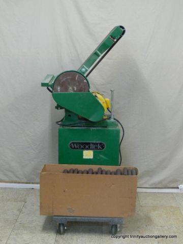 Appraisal: Woodtek Belt Disc Motorized Sander With mounting base Runs works