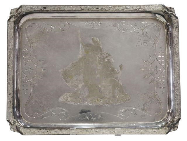 Appraisal: American silverplate tray Wilcox Silver Plate Company late th c