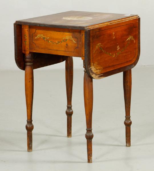 Appraisal: - th C Adams Style Drop Leaf Table th century