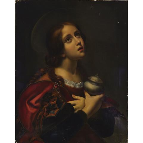 Appraisal: After Carlo Dolci - THE PENITENT MAGDELAINE CIRCA - Italian