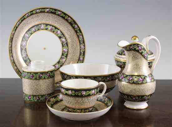 Appraisal: A George Grainger Co fifty-seven piece porcelain tea and coffee