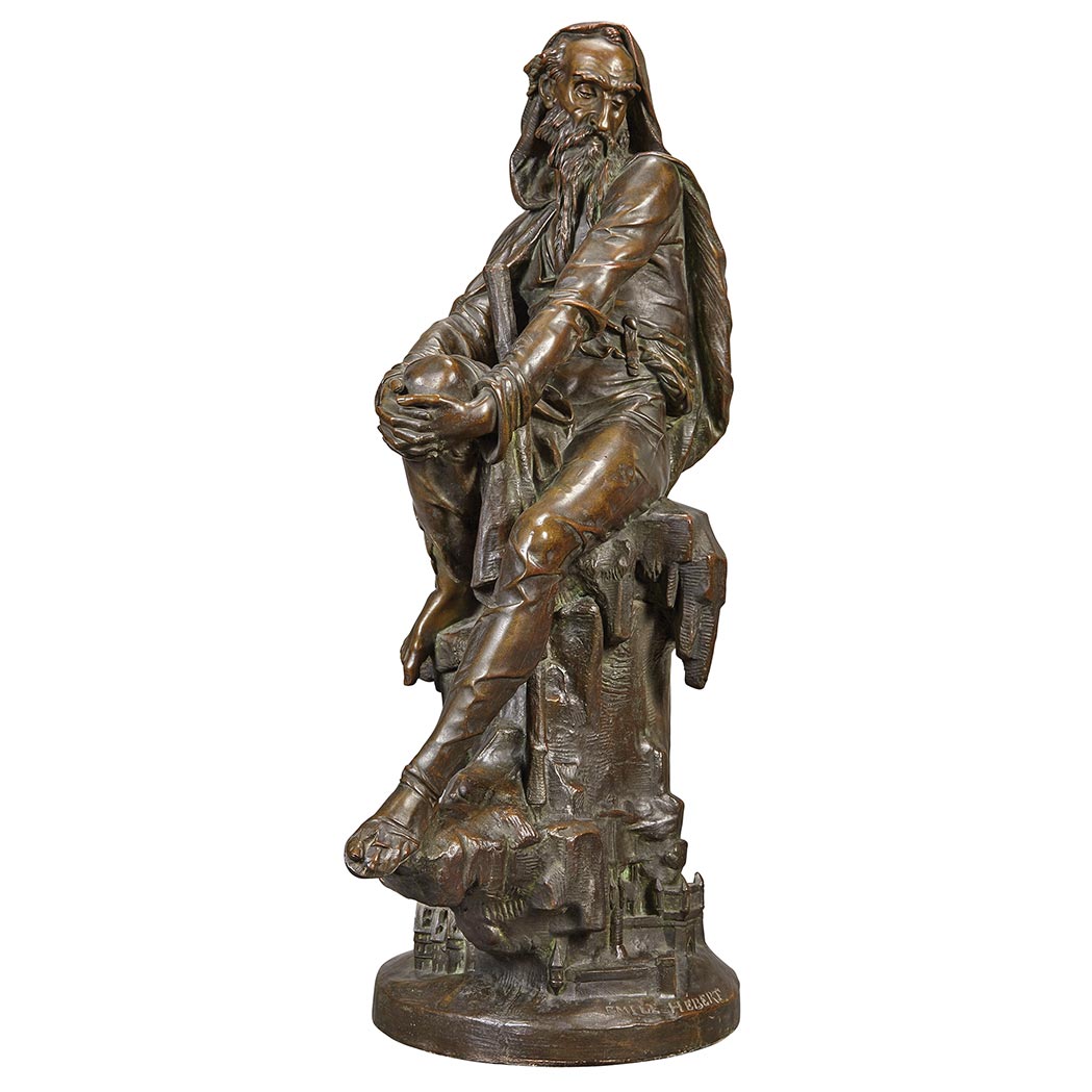 Appraisal: French Bronze Figure of Mephistopheles Cast from a model by