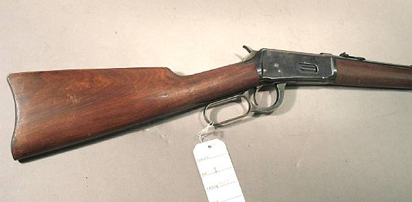 Appraisal: A Winchester Model saddle ring carbine Serial no for WCF