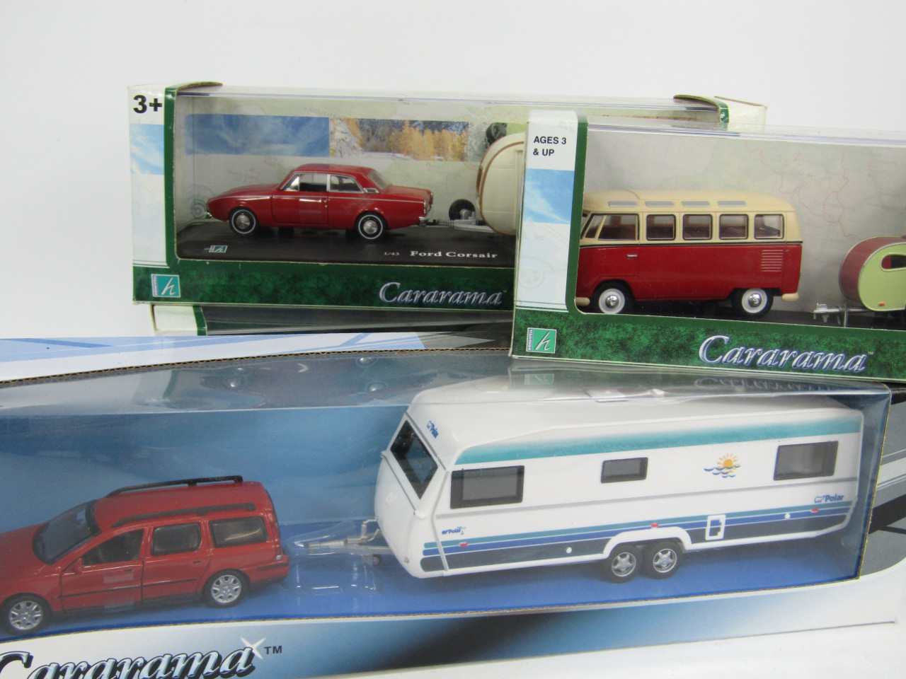 Appraisal: Cararama car and caravan die cast vehicles Golden Wheel travel