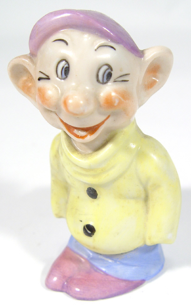 Appraisal: Walt Disney porcelain toothbrush holder in the form of a