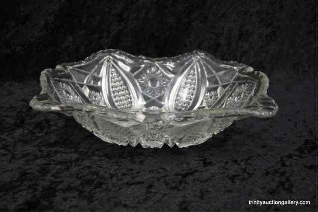 Appraisal: Vintage Near Cut Crystal '' Console BowlThis is for a