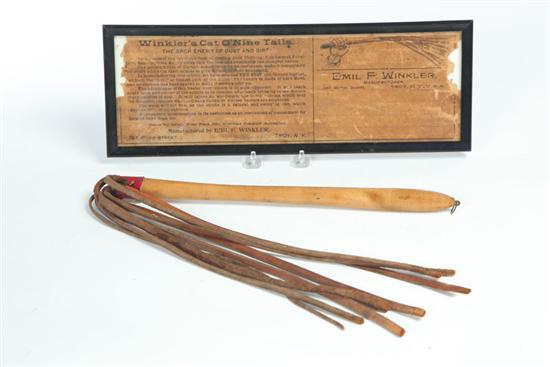 Appraisal: WINKLER'S CAT O'NINE TAILS American late th-early th century Leather