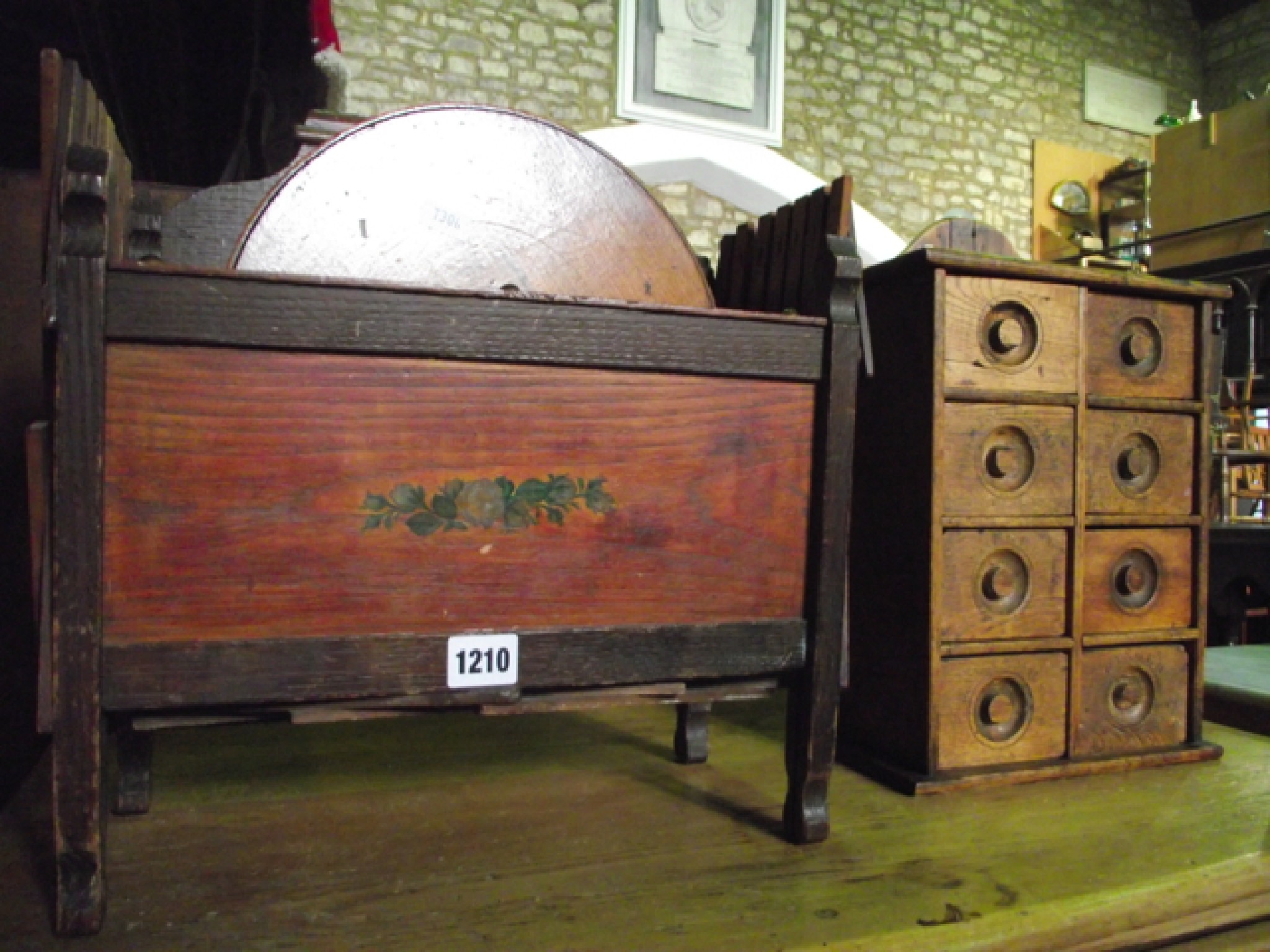 Appraisal: A small oak tower of eight drawers cm wide approx