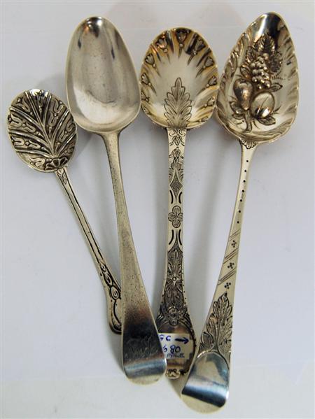 Appraisal: An interesting collection of early flatware to include a trefid