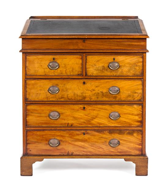 Appraisal: Sale Lot A George III Style Mahogany Standing Bureau r