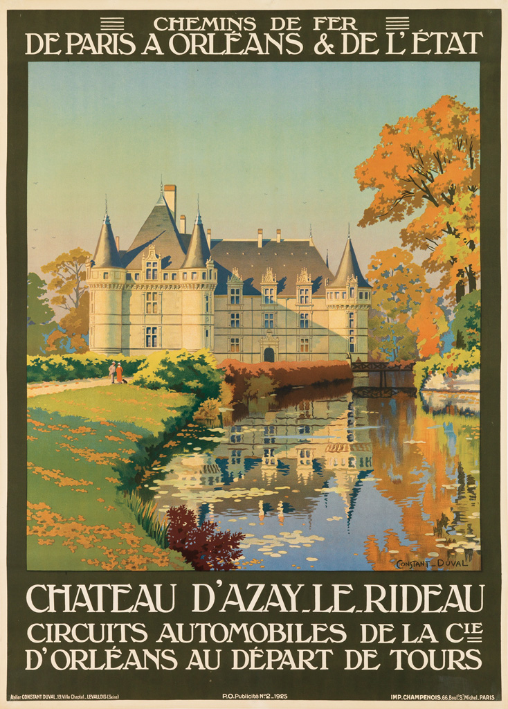 Appraisal: LEON CONSTANT-DUVAL - CHATEAU D'AZAY - LE - RIDEAU x