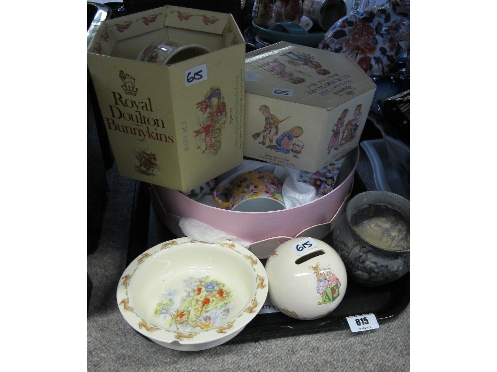 Appraisal: Tray lot to include assorted Doulton Bunnykins boxed modern chintz