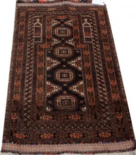 Appraisal: HANDWOVEN WOOL PRAYER RUG HANDWOVEN WOOL PRAYER RUG W '