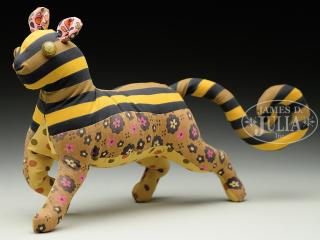 Appraisal: DAHLOV IPCAR American - TIGER Stuffed cloth Signed with a