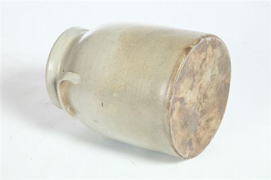 Appraisal: TWO STONEWARE CROCKS Includes a small crock marked for Lyons