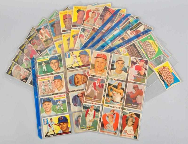 Appraisal: Group Lot of Cincinnati Reds Baseball Cards Description Includes Art