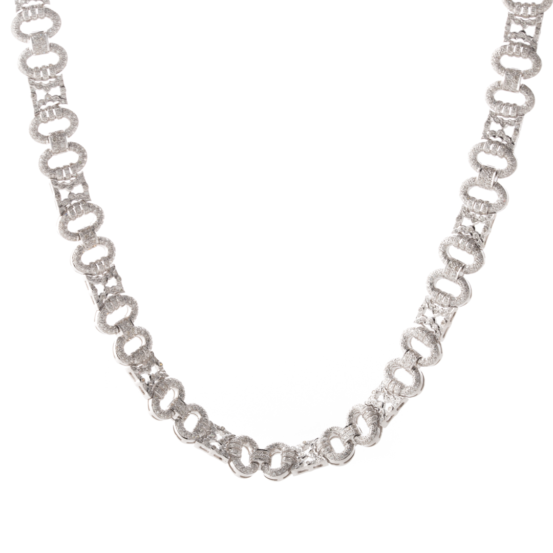 Appraisal: A Lady's Stunning Diamond Necklace in K Gold K white