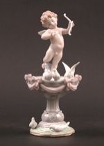 Appraisal: Lladro Fountain Of Love Fountain Of Love signed porcelain figural