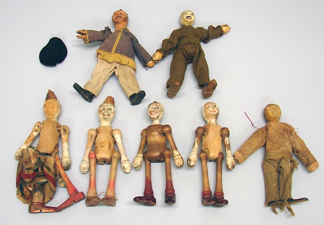 Appraisal: Schoenhut Lot of circus personnel - body parts Figures in