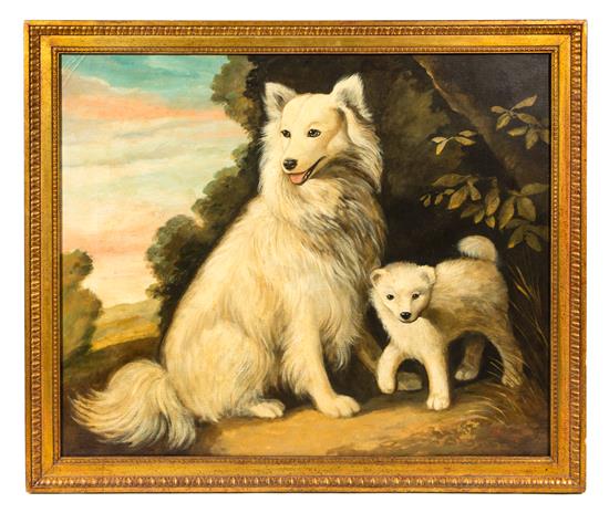 Appraisal: Sale Lot William Skilling American British b White Dog with