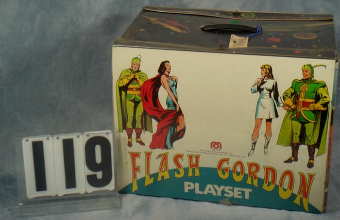 Appraisal: Mego Flash Gordon Playset Nice clasp and handle dirty exterior