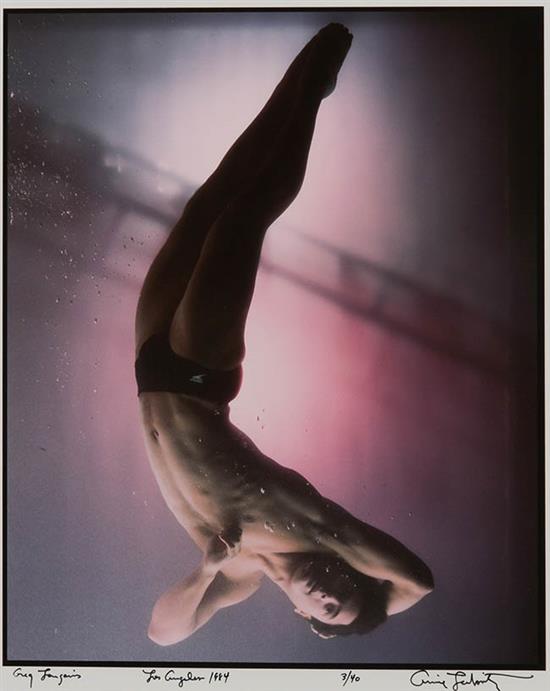 Appraisal: Annie Leibovitz American b Greg Louganis Chromogenic print signed Annie