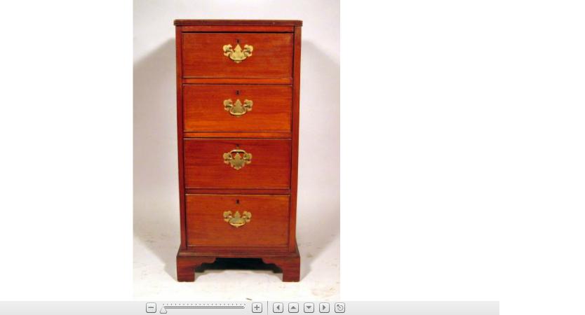 Appraisal: George III mahogany chest of drawerslate th century