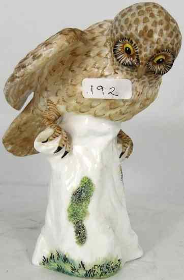 Appraisal: Crown Staffordshire Model of a Hawk Owl by M Doubell