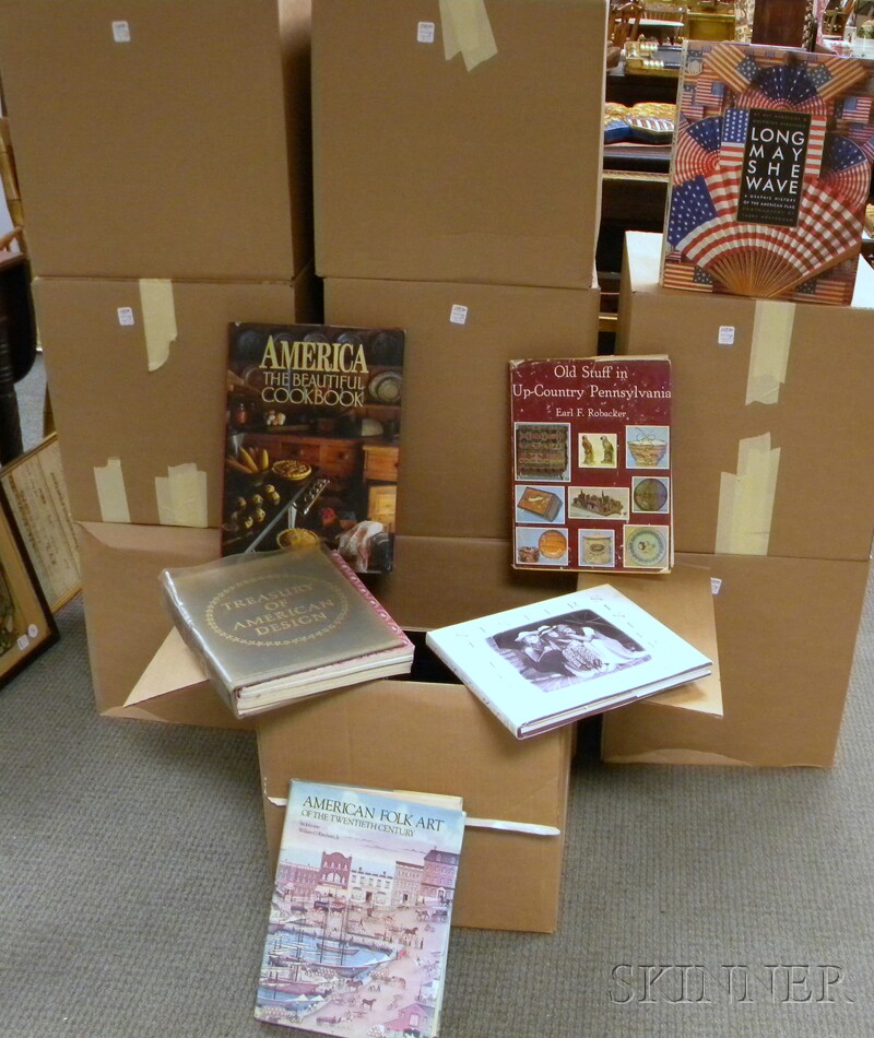 Appraisal: Collection of Americana Antiques and Collecting Reference Books including folk