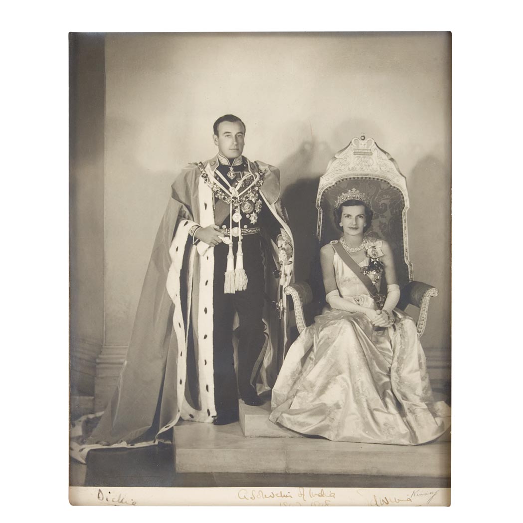 Appraisal: MOUNTBATTEN LOUIS Photograph gelatin silver print x inches of Louis